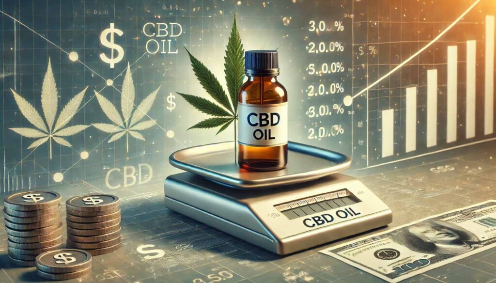 combien coute l'huile de cbd en moyenne